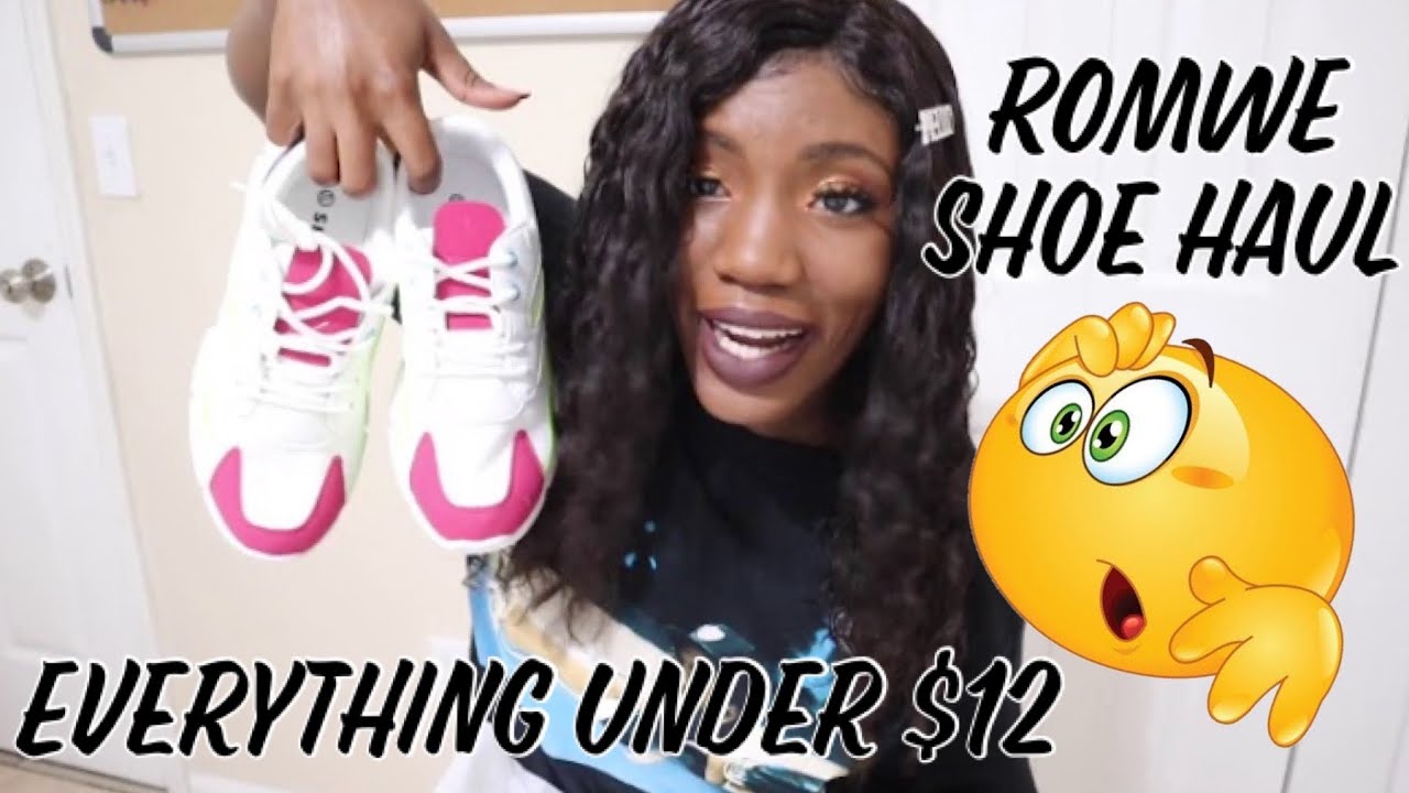 ROMWE shoe haul | romwe haul | everything under $12 | affordable & cheap shoes haul | brownsugacocoa