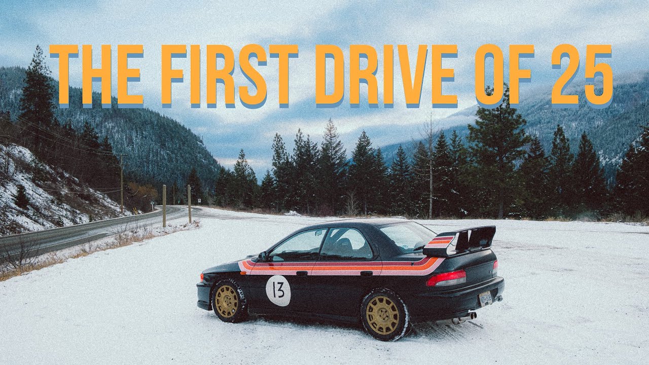 THE FIRST DRIVE OF 25-Winter Road Trip in my JDM Subaru Impreza