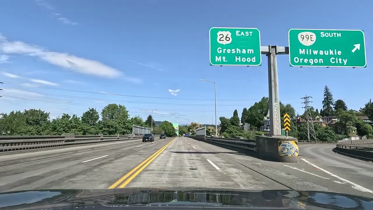 ⁴ᴷ Ross Island Bridge eastbound [4K VIDEO]