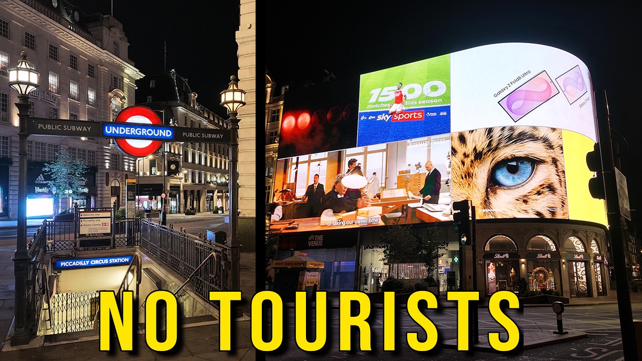 London's Piccadilly Circus at 1:00 AM Feels Like a Different Planet