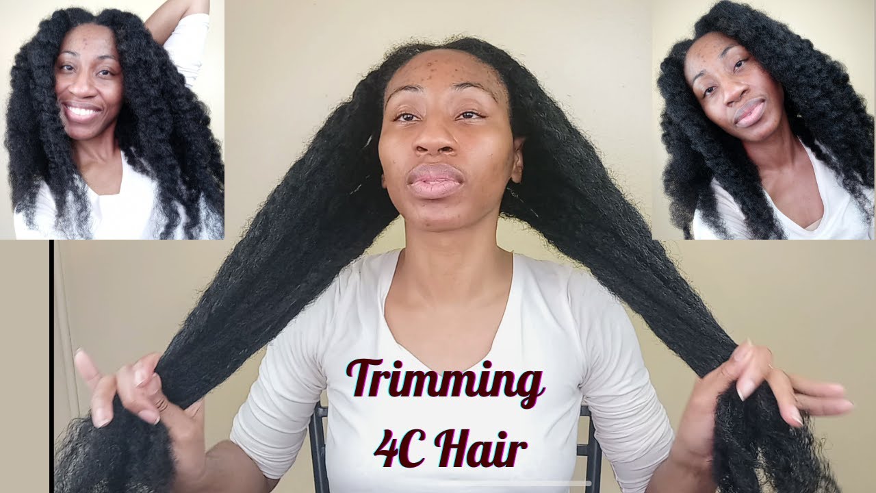 Trimming 4C hair | Long 4C Natural Hair Hair Care