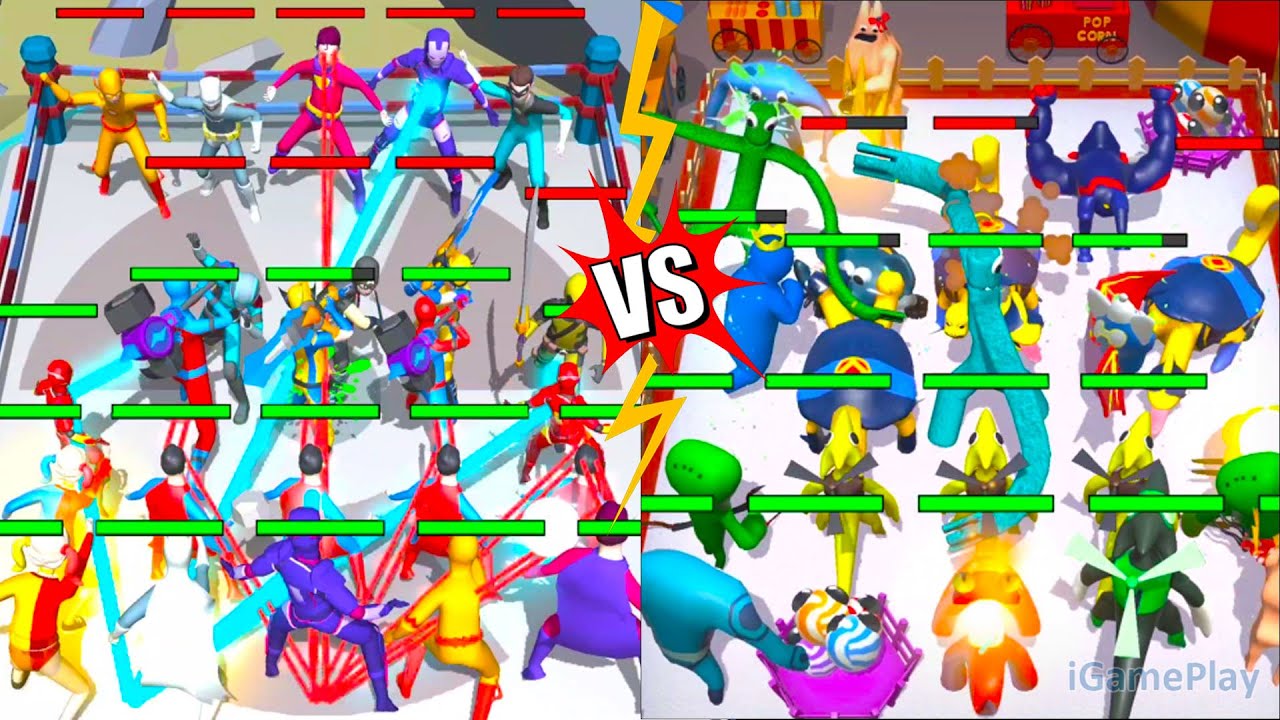 Merge Supper Hero VS Merge Color Friends Mods, Merge Battle Gameplay