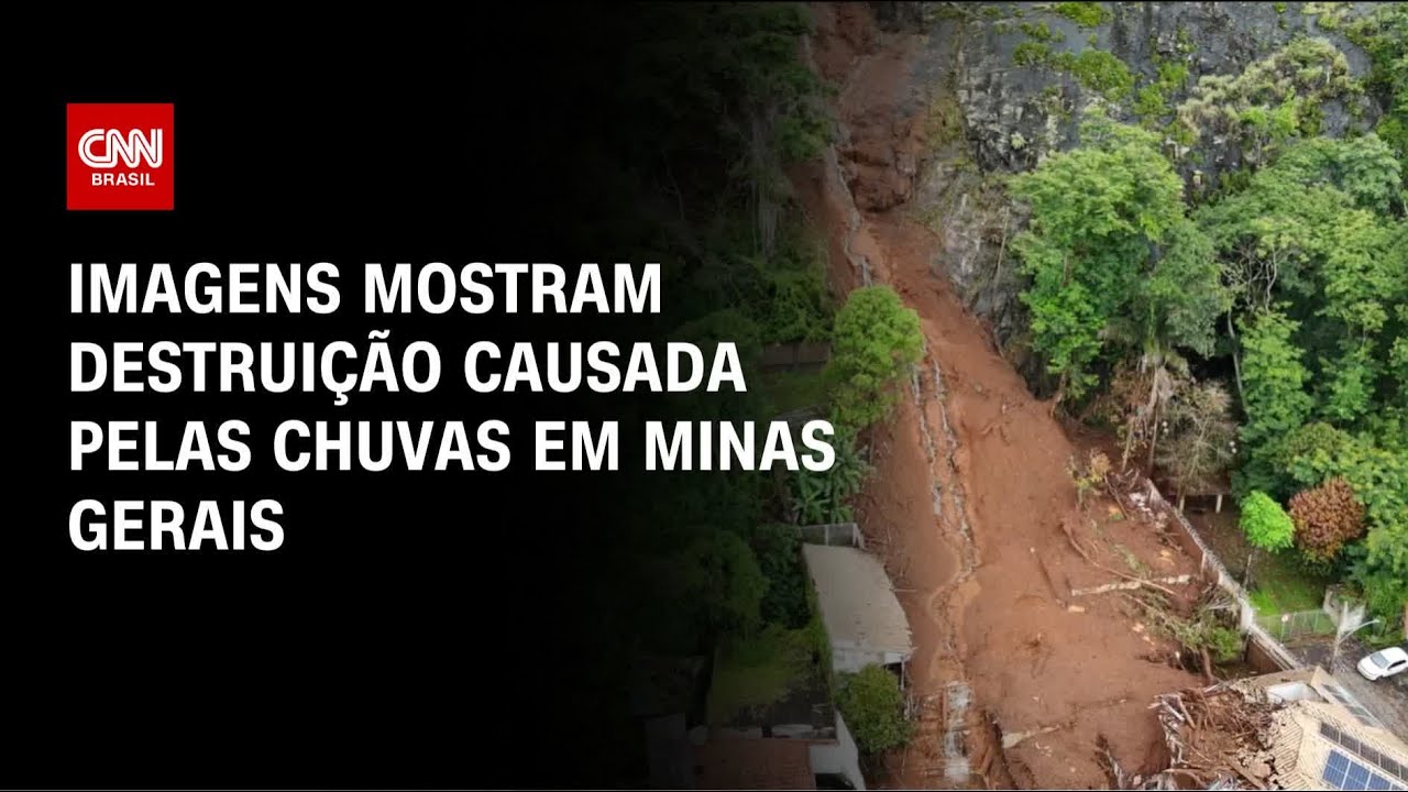 Imagens aéreas mostram rastro de destruição em Ubá e Juiz de Fora (MG) | CNN 360º