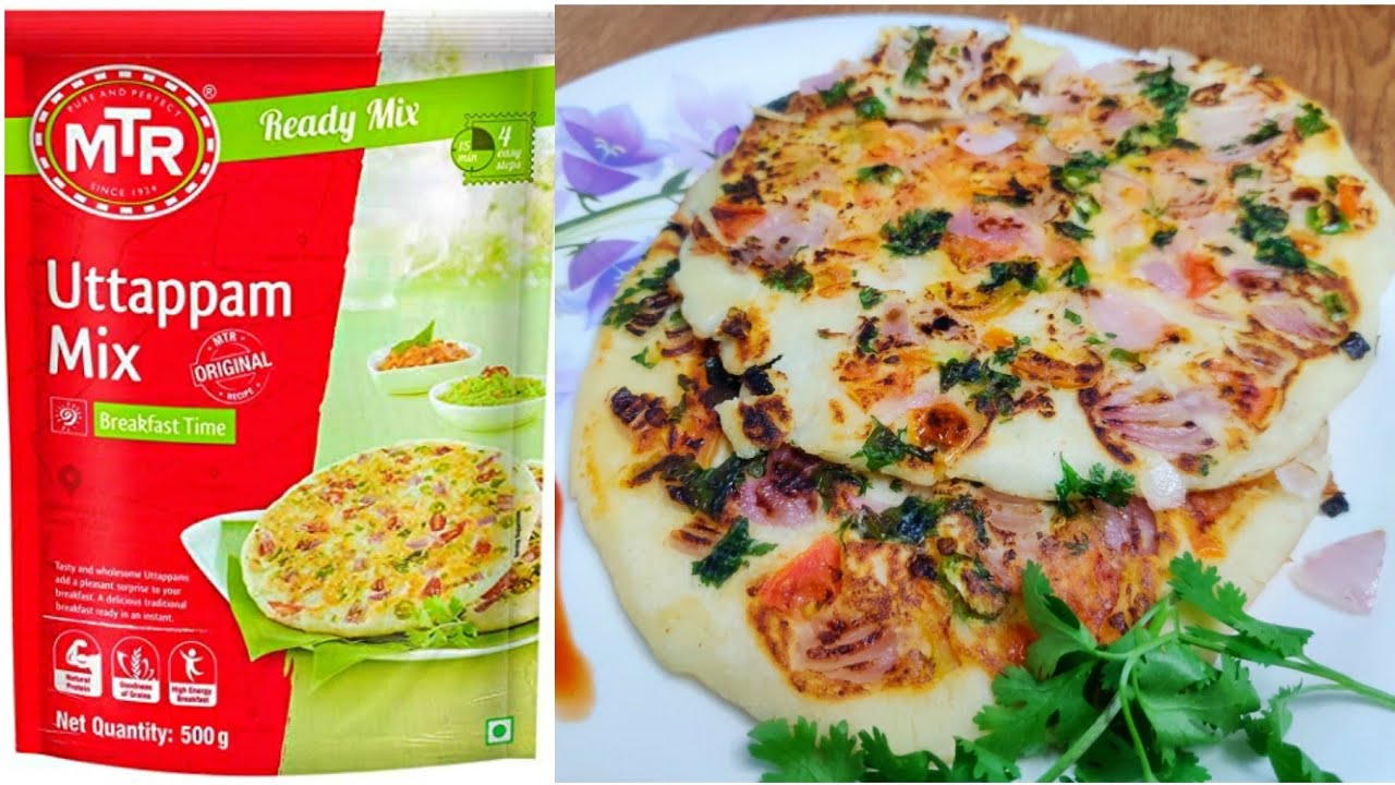 MTR Uttappam Recipe in pan, How to make MTR Uttappam, MTR Instant Uttappam, MTR Uttappam mix review,