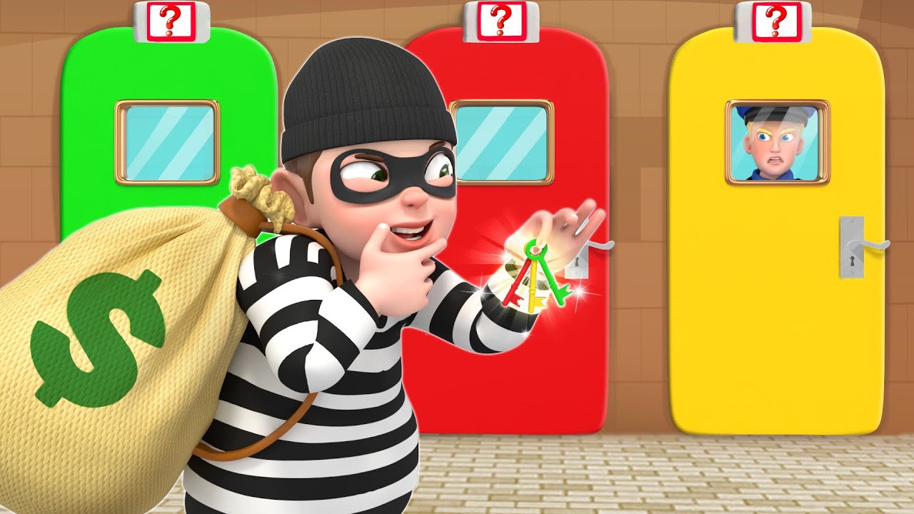 The Key-Stealing | Safety Tips | Police Chase | Kids Cartoon | Sheriff Rob| Rosoo Nursery Rhymes