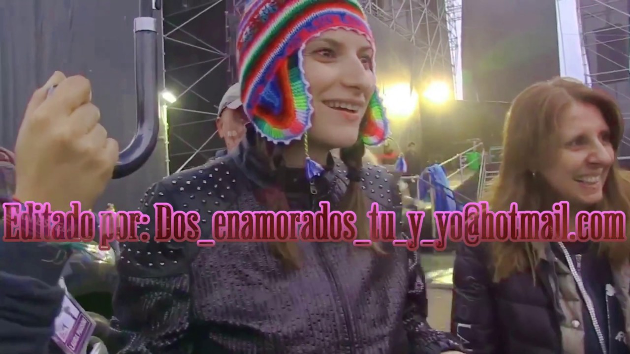 Laura Pausini junto a su papa Don Fabrizio Pausini en Lima - Perú 24/7/2014