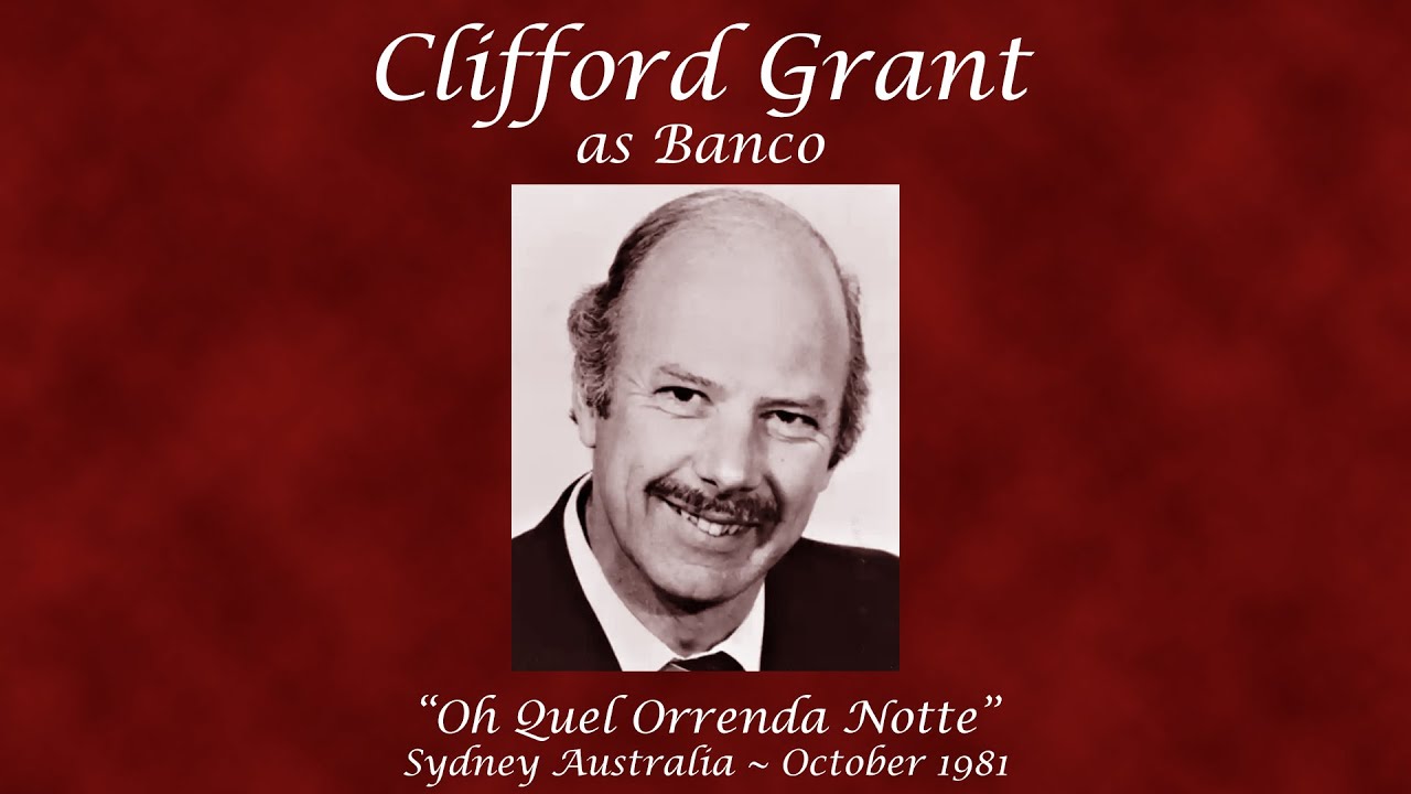 Clifford Grant sings Banco's aria 