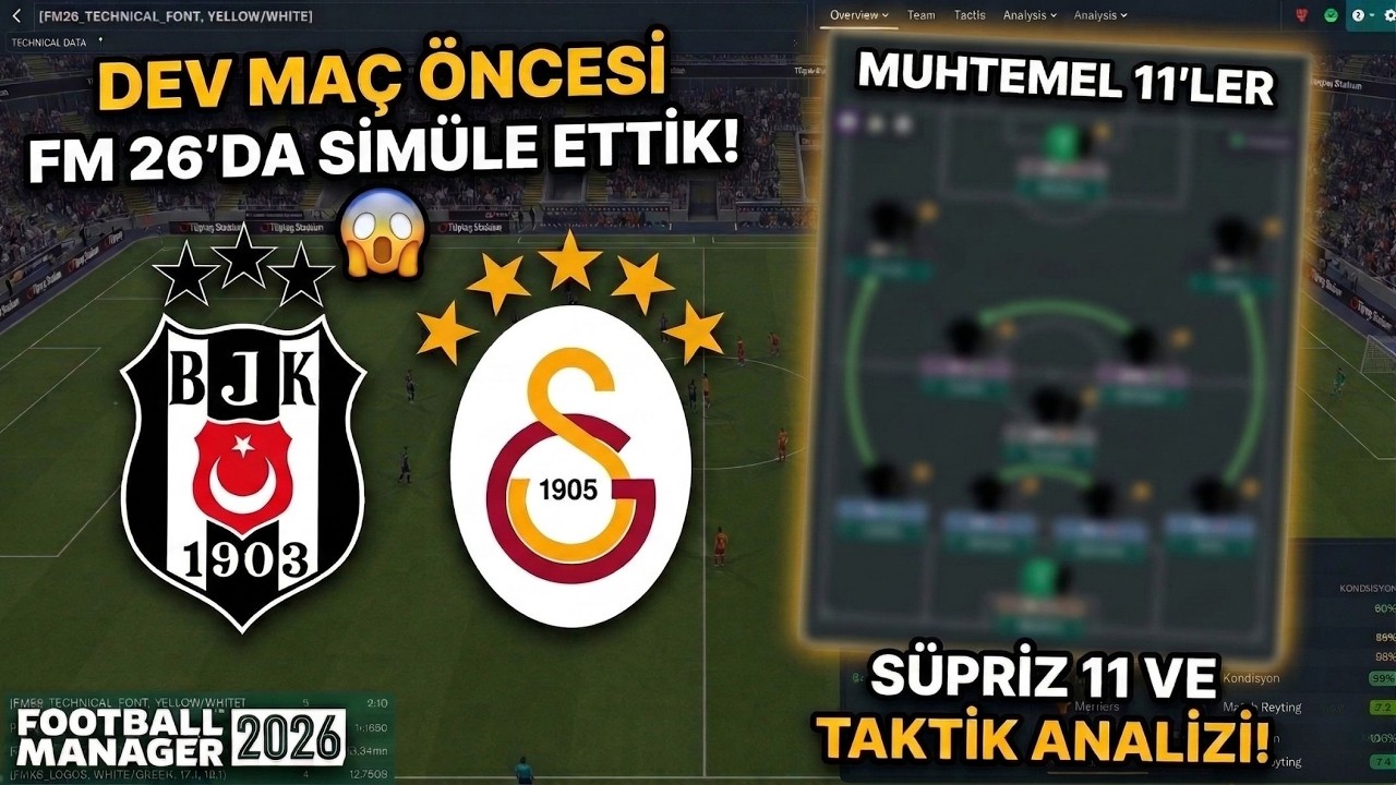 FM 26 | GALATASARAY'IN DERBİ ŞİFRESİ: Sürpriz 11 ve BJK Maçı Simülasyonu! 🦁
