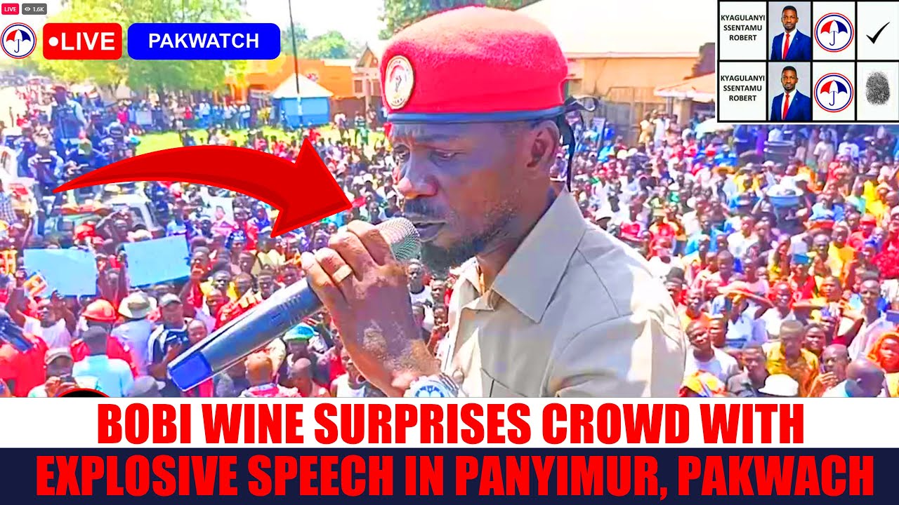 Bobi Wine Surprises Crowd with Explosive Speech in Panyimur, Pakwach