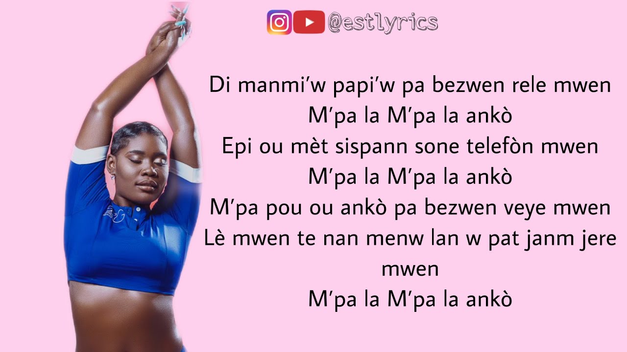 Rutshelle Guillaume - M Pa La Ankò (Lyrics)