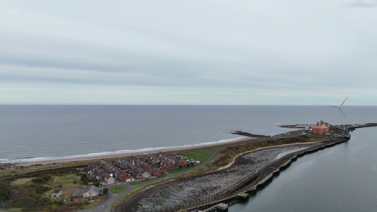 River Blyth Northumberland. Industrial part. 