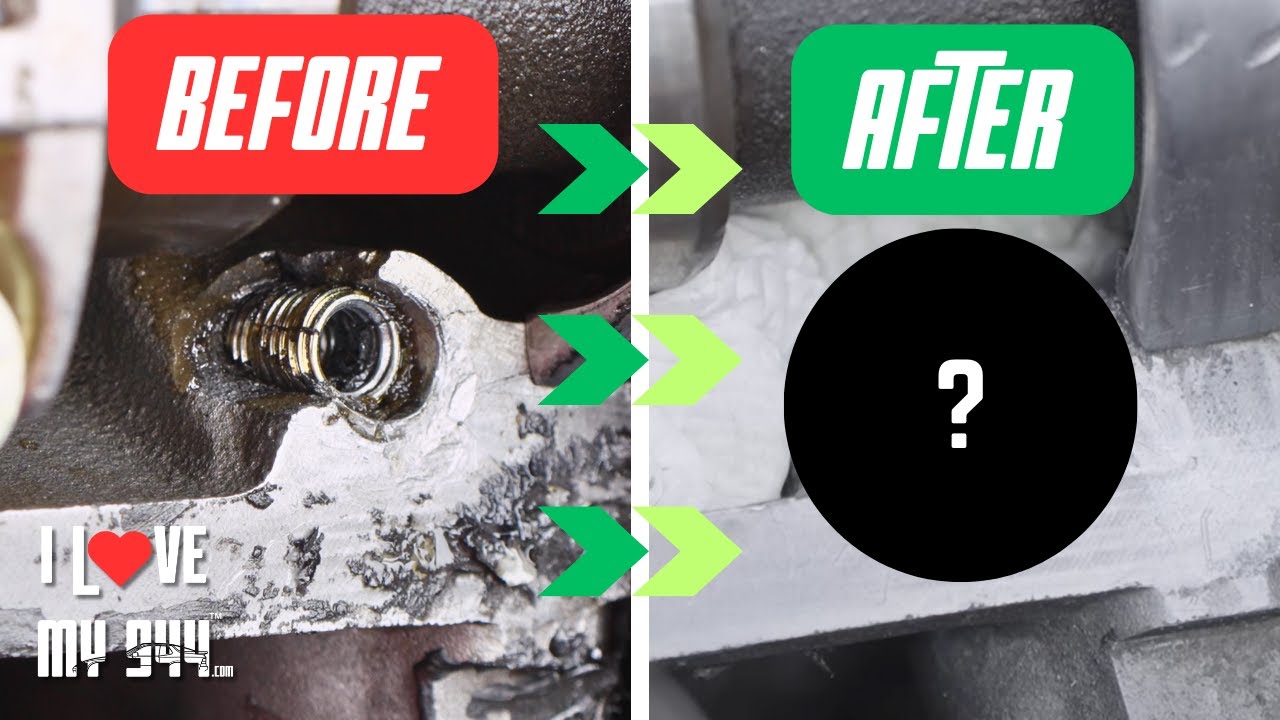 PORSCHE 944 S2: Can JB Weld Fix This Cylinder Head Bolt Hole?  - I ❤️ My 944