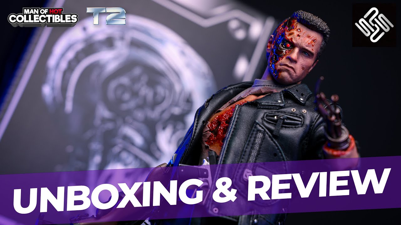 Present Toys TERMINATOR 2 Future Warrior T-800 Battle Damaged 1/6 Figure Unboxing and Review