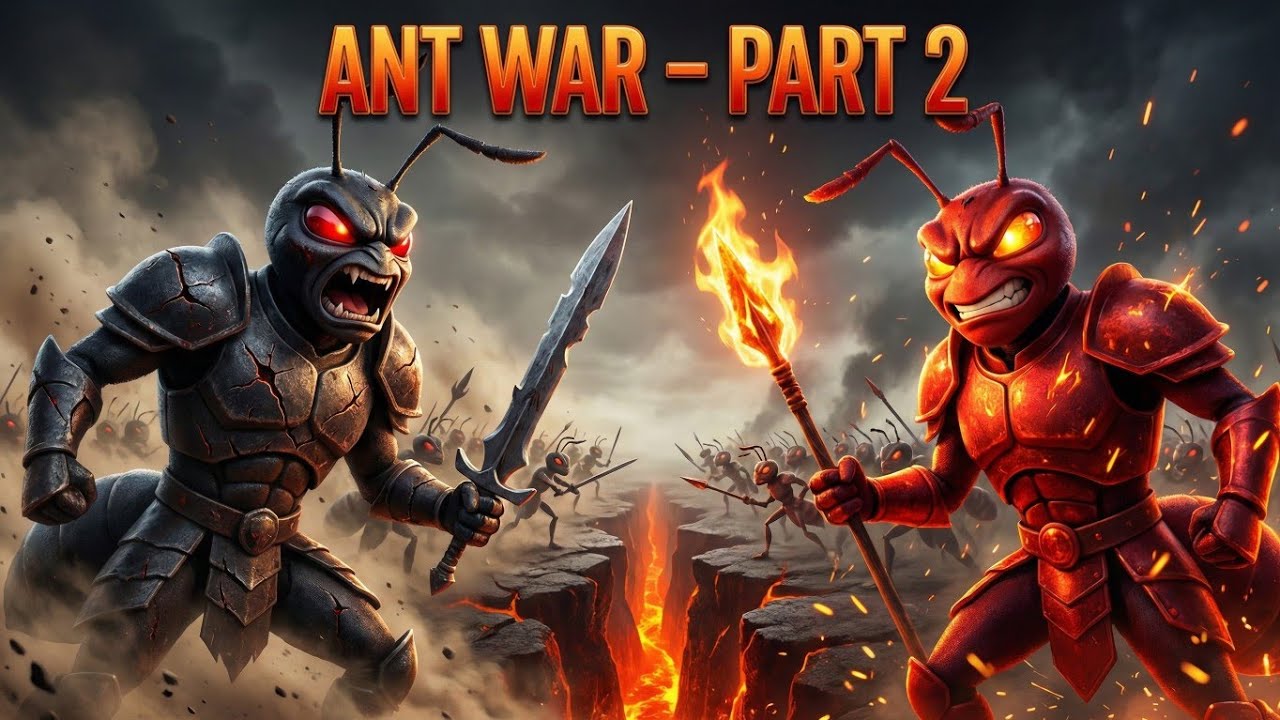 ANTS WAR – PART 2 | Black Ants vs Red Ants | Epic Ant Battle 🐜⚔️