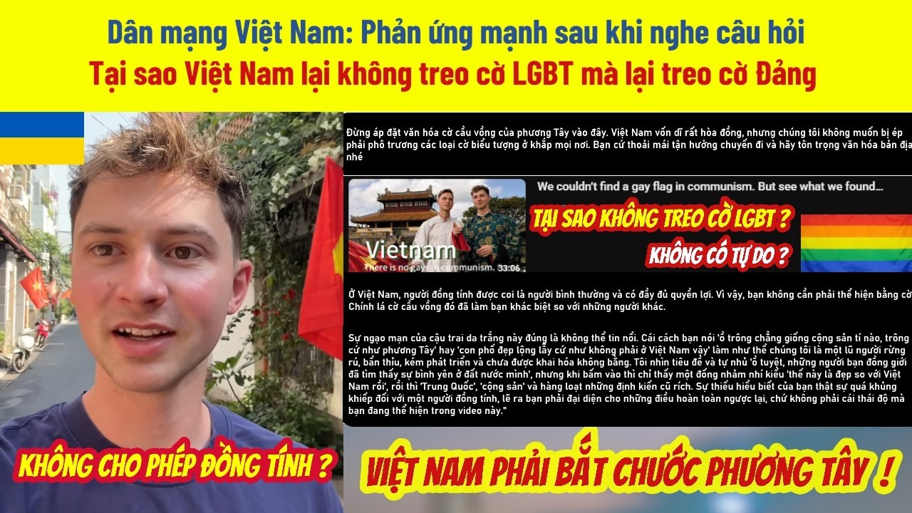 DM Việt Nam nói thẳng: Đừng hỏi vì sao Việt Nam không treo cờ LGBT !