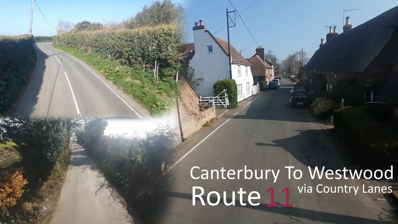 Route Visual 11 Canterbury-Westwood via country lanes (Redone)