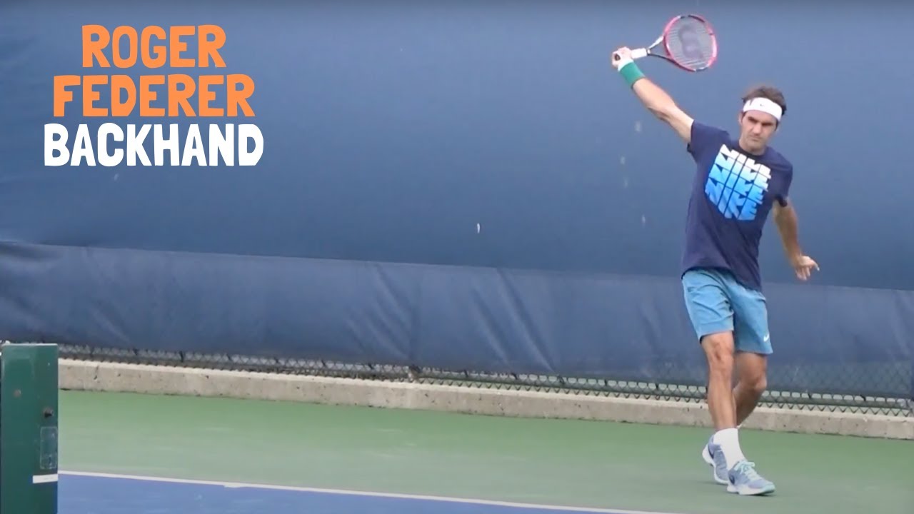 Roger Federer Backhand  Slow motion