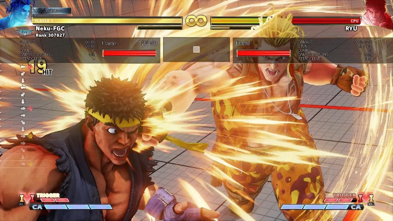 STREET FIGHTER V - LUKE COMBO EXAMPLE