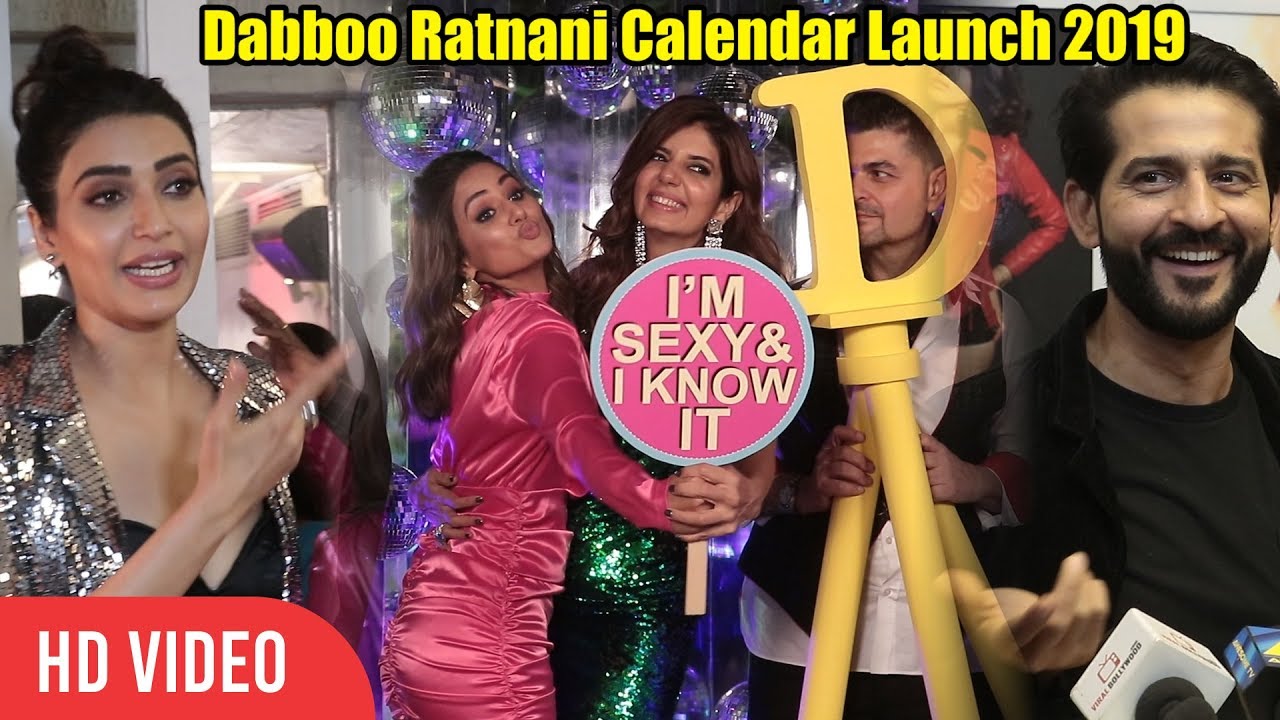 Hina Khan, Priyank Sharma, Hiten Tejwani At Dabboo Ratnani Calendar Launch 2019