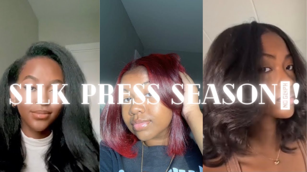 2022~Silk press on naturals🤍Silk press season🤎!