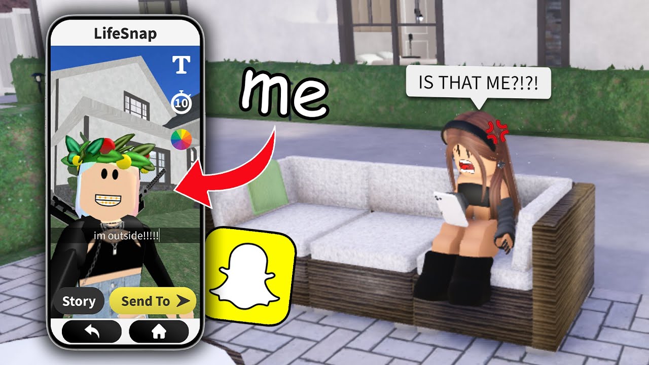 FIRST AVATAR SNAPCHAT TROLLING on ROBLOX