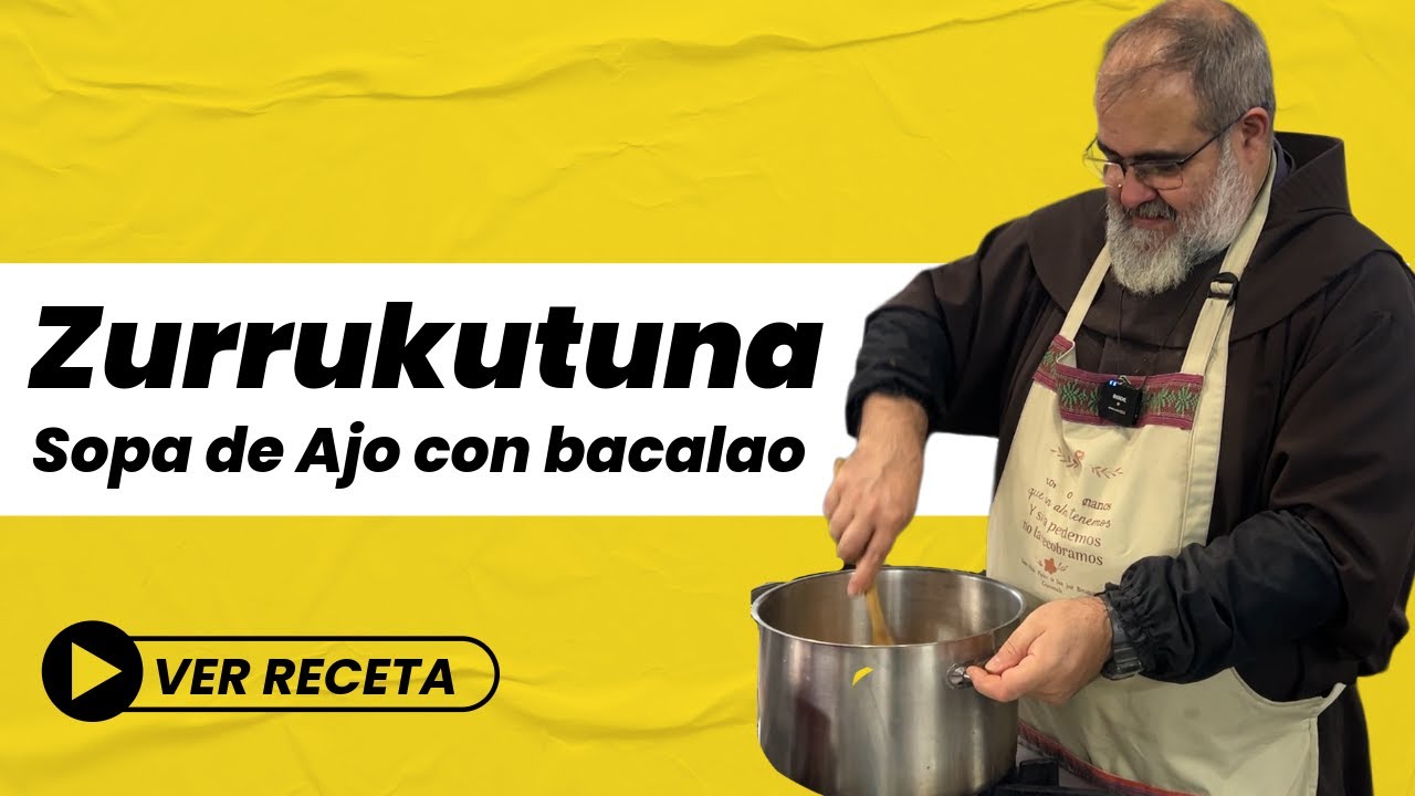 Zurrukutuna. Sopa de ajo con bacalao