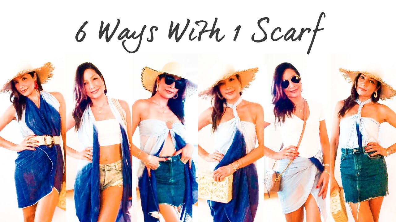 6 Cool Ways to Tie a Scarf in Summer | Sarong Styles 2019 | natashagibson