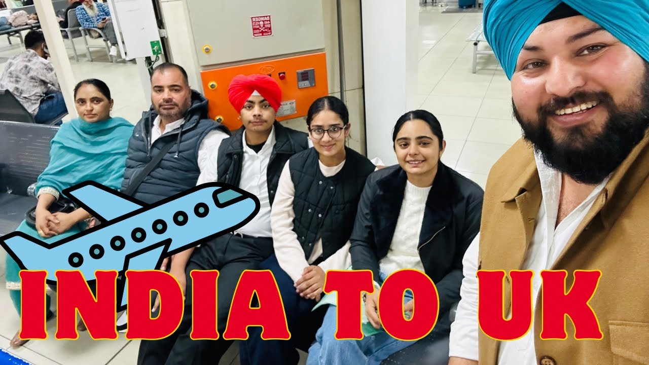 INDIA TO UK NIRMAL SINGH & JYOTI #viral #funny #vlogs #vlog #vlogger #blogger 