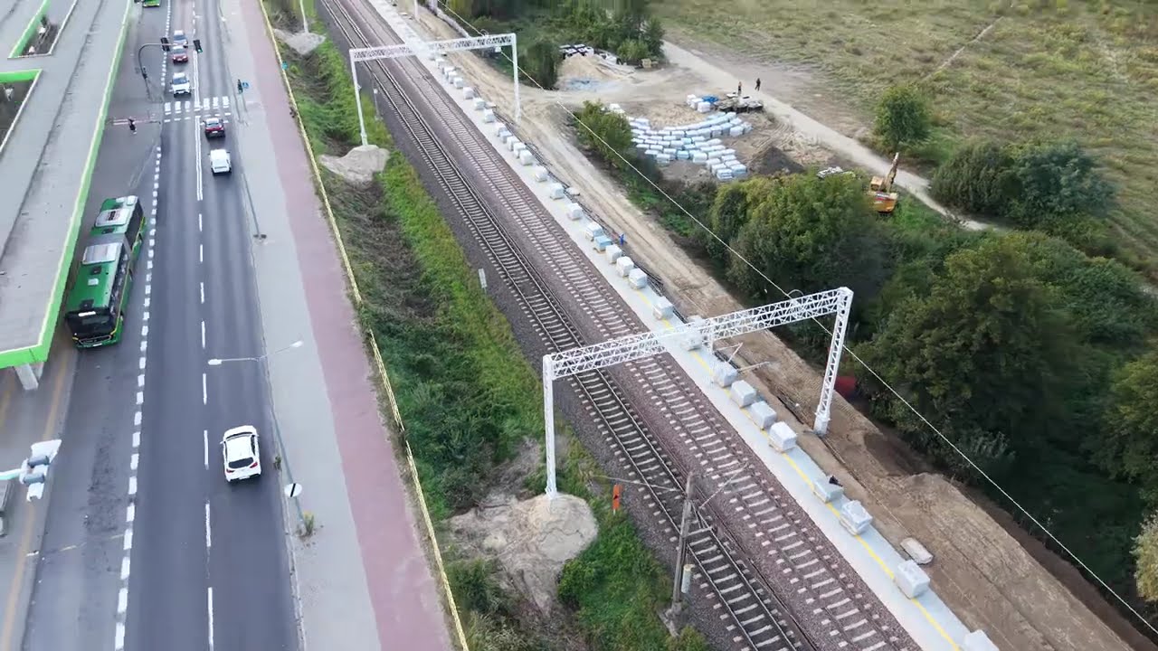 Nowy peron PKP Sobieskiego Październik 2025