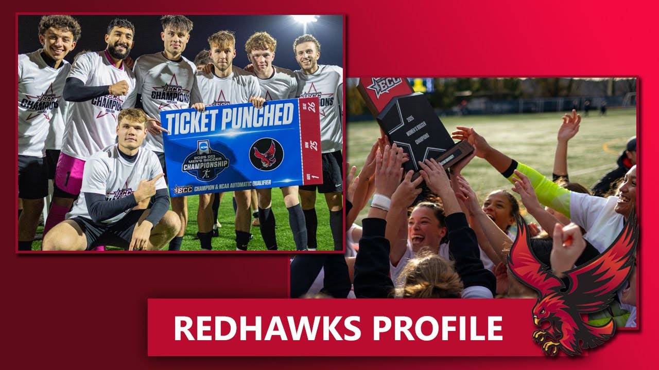 Redhawks Feature:  Men's and Women's Soccer win ECC Championships