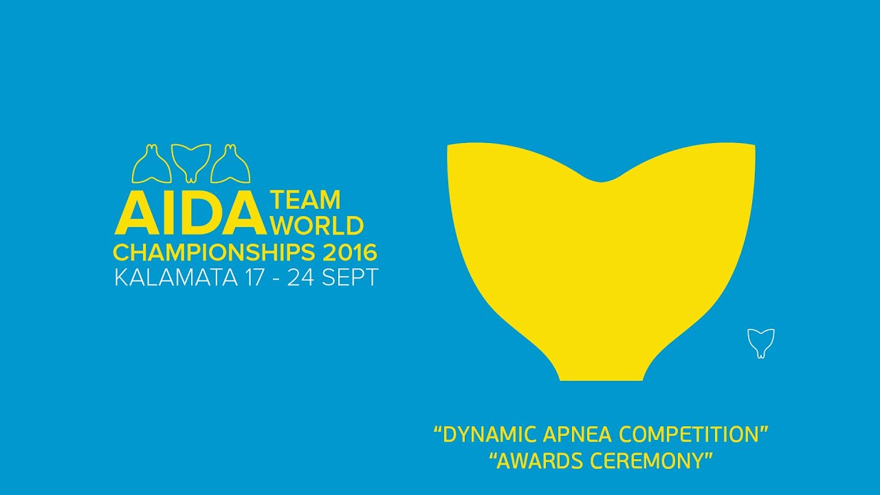 DYNAMIC APNEA COMPETITION /AWARDS CEREMONY - AIDA FREEDIVING TWCH 2016 KALAMATA GREECE