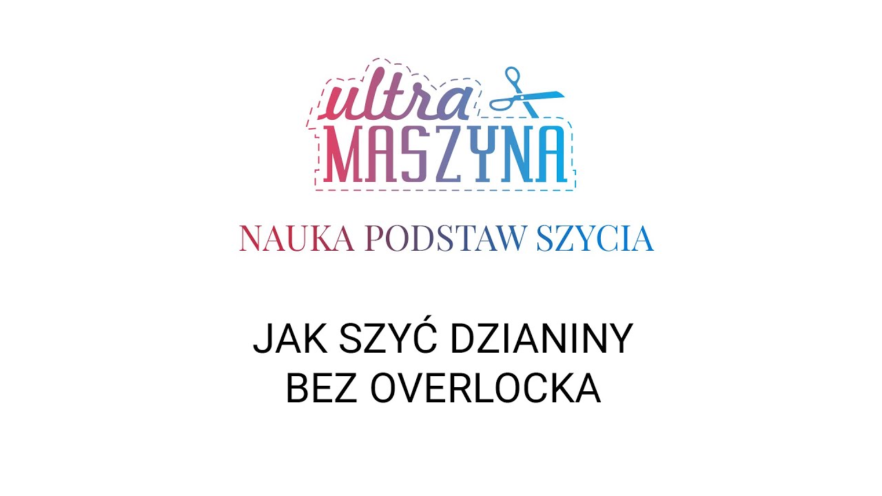 Szycie dzianin bez overlocka