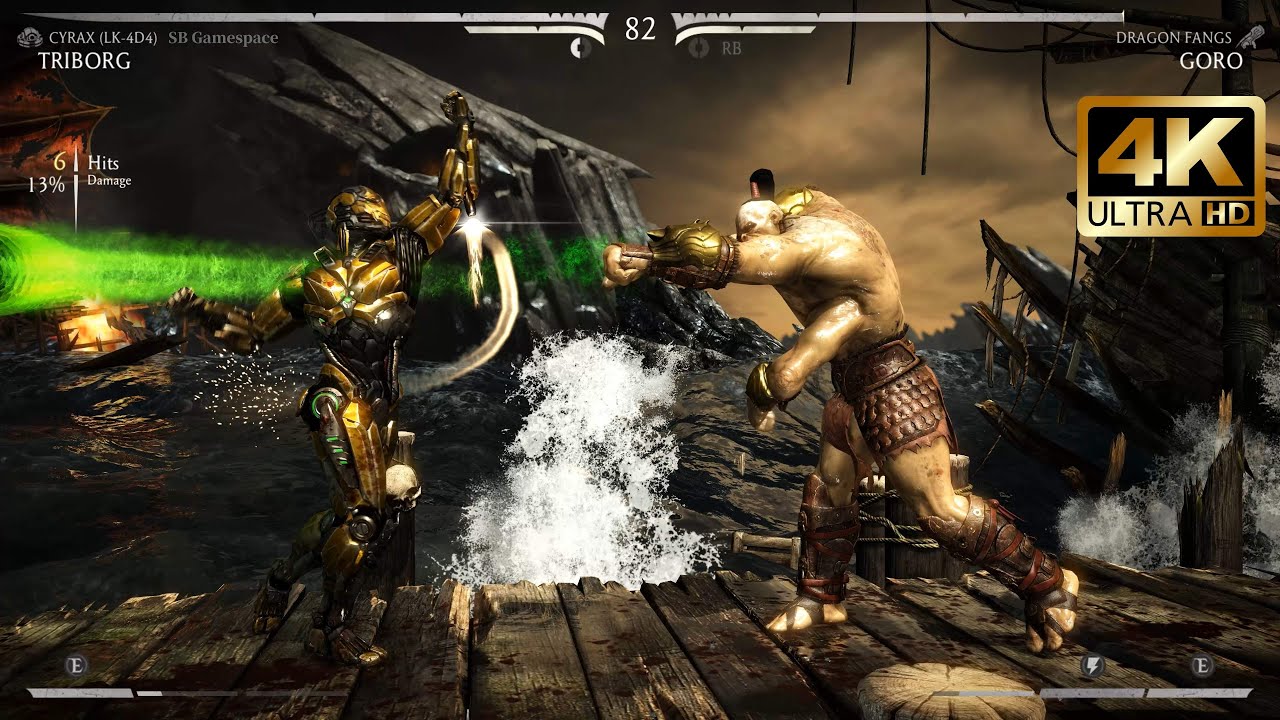 Triborg (Cyrax) vs Goro - Mortal Kombat X