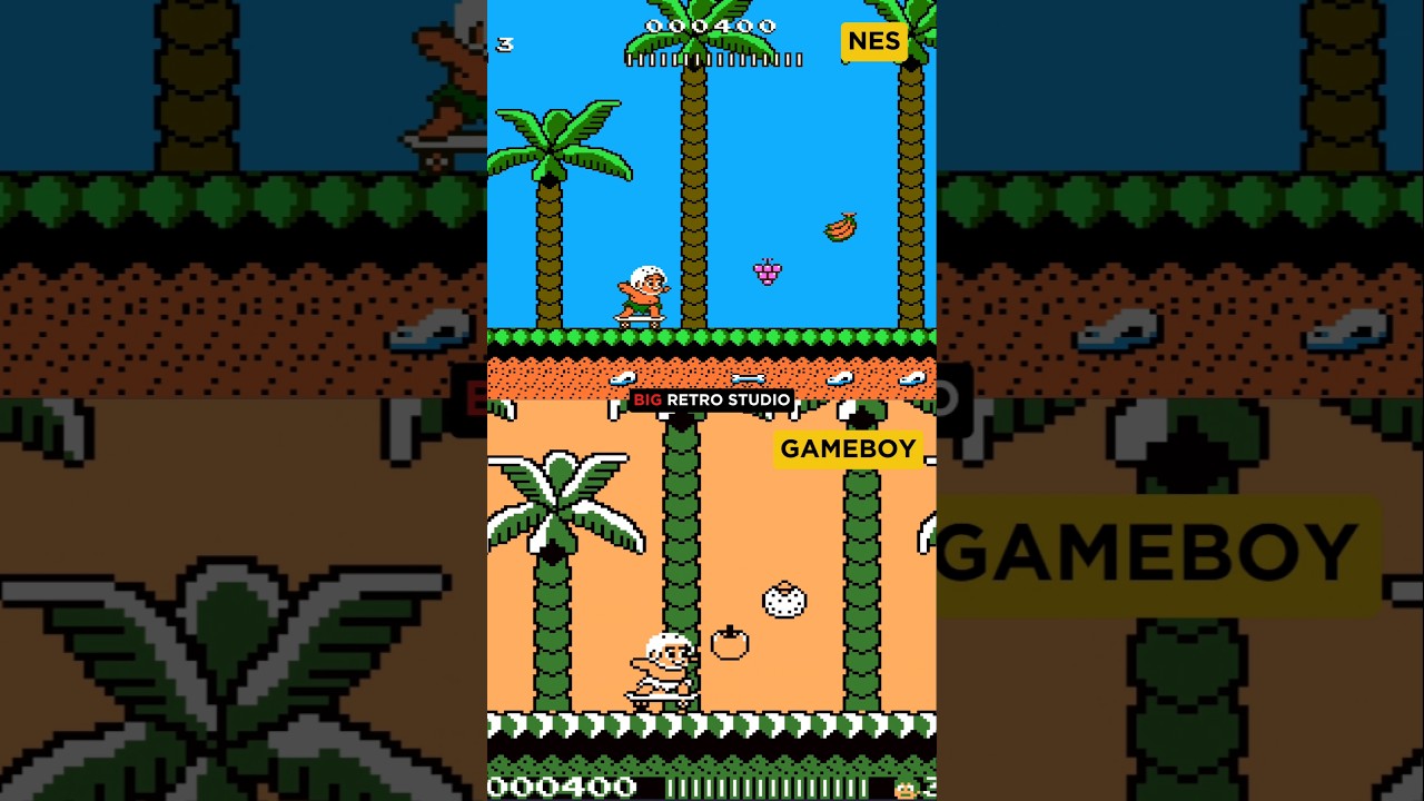 Adventure Island - NES vs Gameboy
