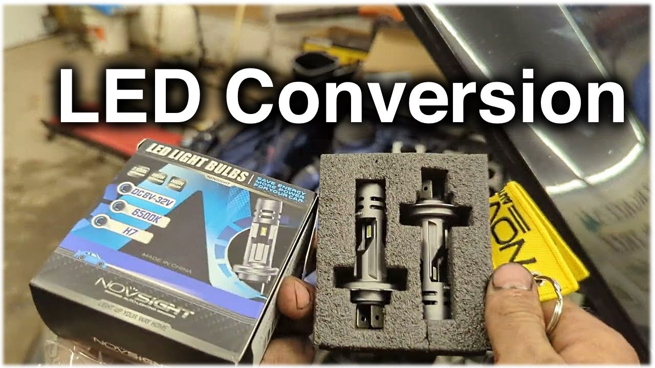 Converting Halogen Headlights to LED for $50 (NOVSIGHT 12k Lumin LED H7)