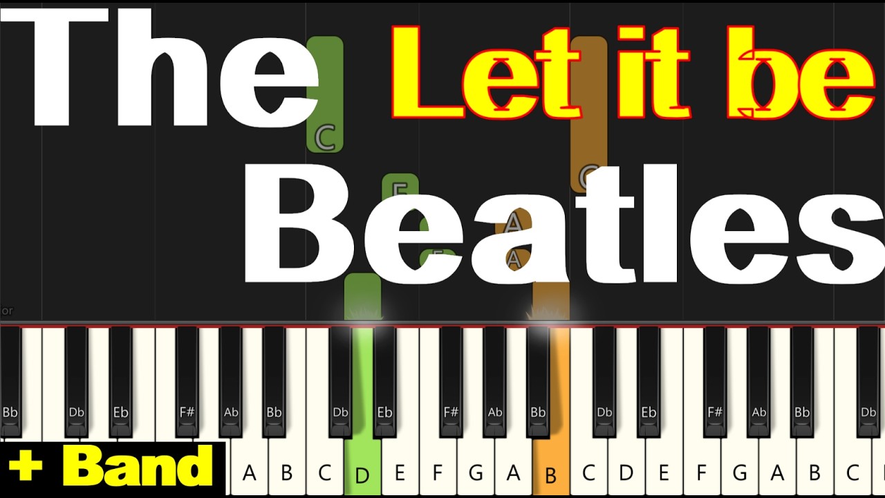 🎹 Let it be  piano (The Beatles) tutoriel (Niveau DÉBUTANT)