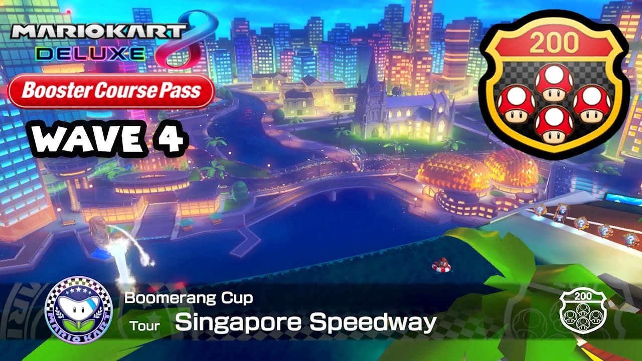 Singapore Speedway (Tour) - 200cc 1st Place (Mario Kart 8 DLC) No Commentary