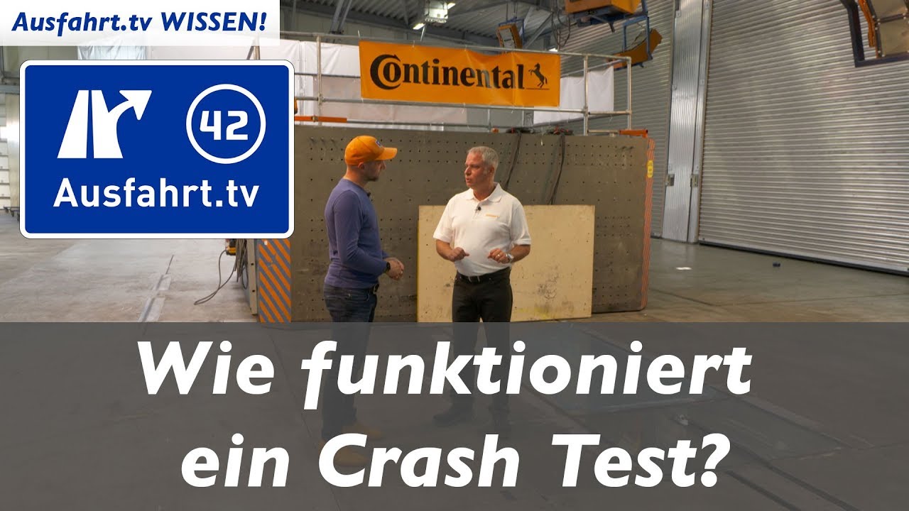 Was passiert in einer Crashanlage? Wie funktioniert ein Crash-Test? Ausfahrt.tv Wissen