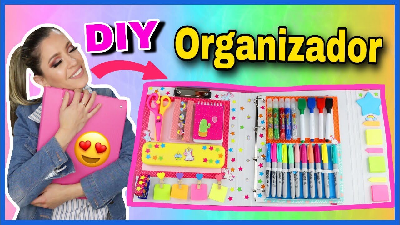 DIY VUELTA A CLASES | CARPETA ORGANIZADORA DE MATERIAL ESCOLAR | NatyGloss