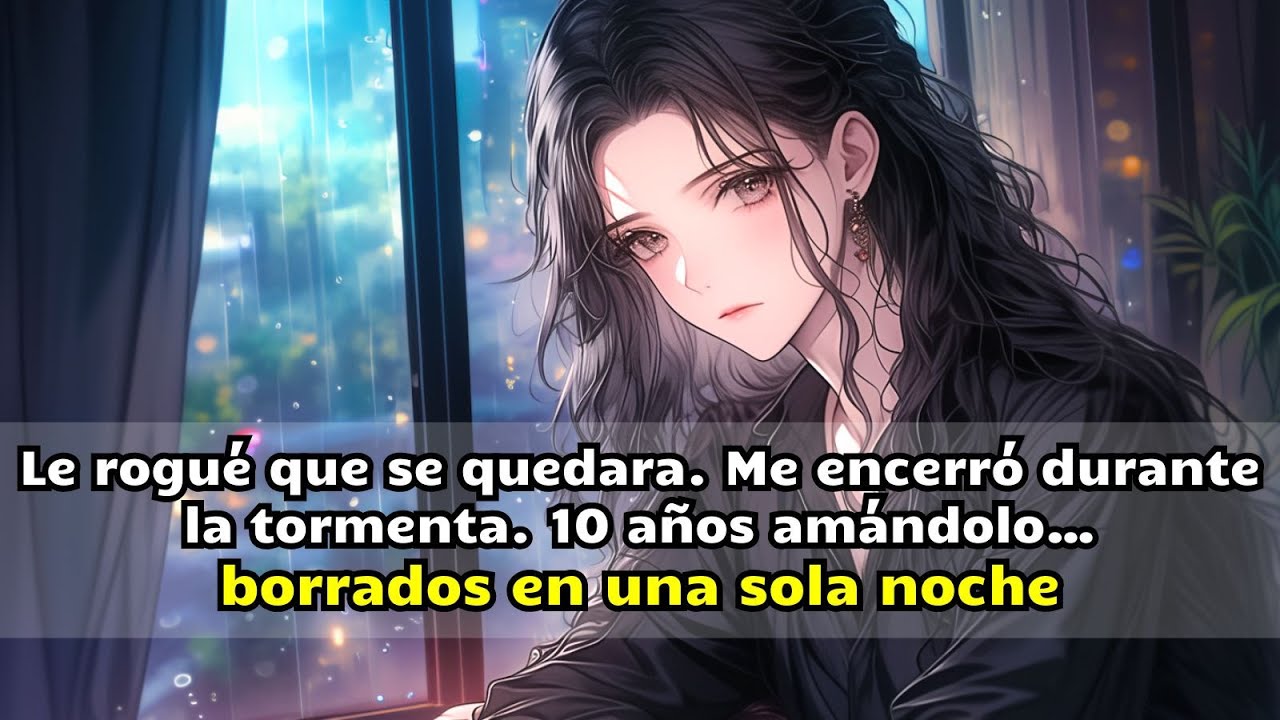 Le rogué que se quedara. Me encerró durante la tormenta. 10 años amándolo…borrados en una sola noche