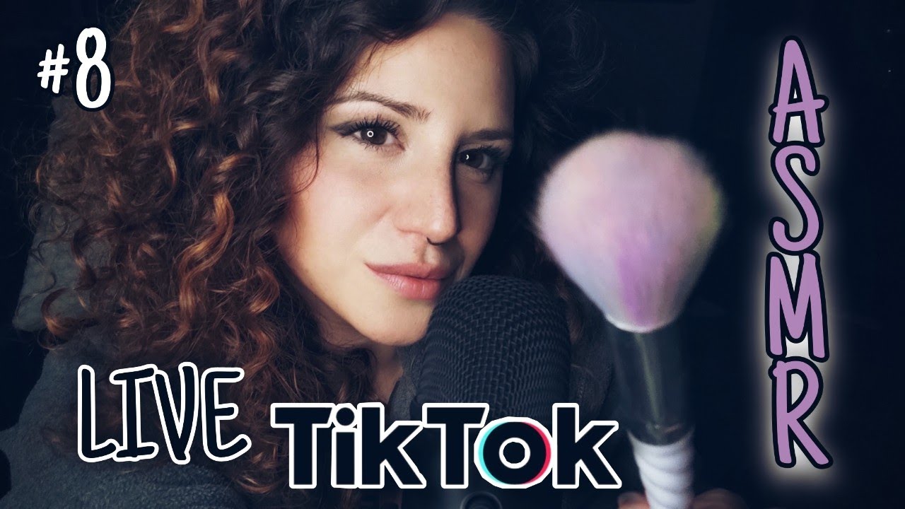 🔴Live #tiktok ASMR ita:  HANDS MOVEMENTS👐 BRUSHING, INTENSE WHISPERING 💜