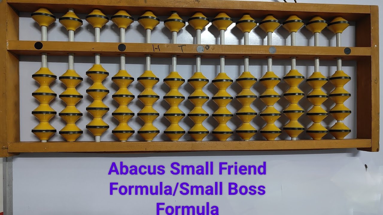 Abacus Small friend formula | Abacus Small boss formula for addition and subtraction