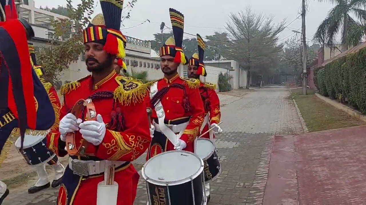 Patiala Pipe Band At Faisalabad wedding Function