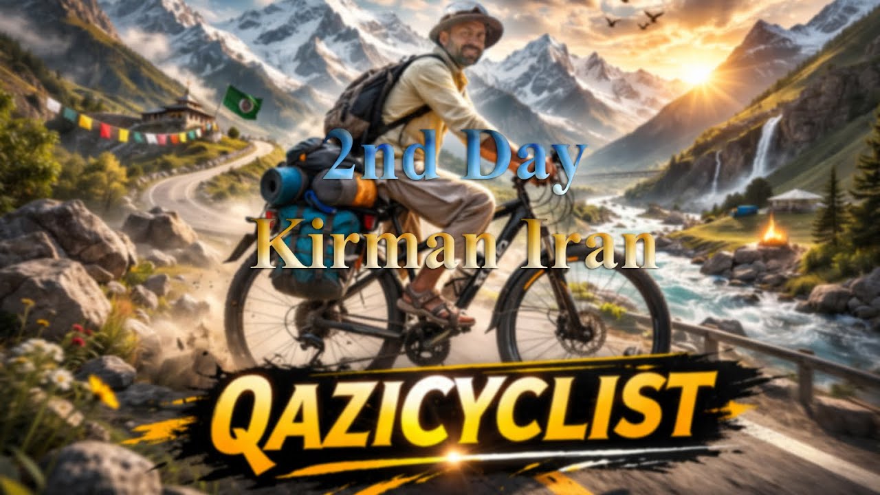2nd Day in Kerman Iran | Road Trip Adventure on Cycle