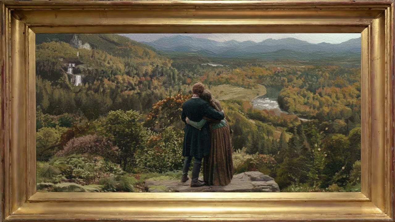 Outlander Framed TV Art & Playlist | Jamie & Claire Over Fraser’s Ridge | Outlander Ambience✨⛰️