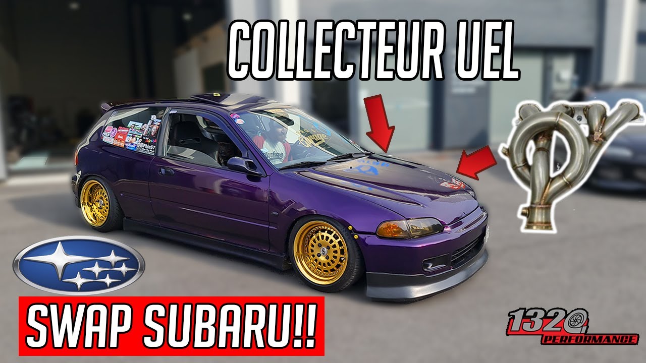 Cette pièce transforme la civic en subaru!!! Collecteur UEL @1320video @Phiz67 Bro's Garage
