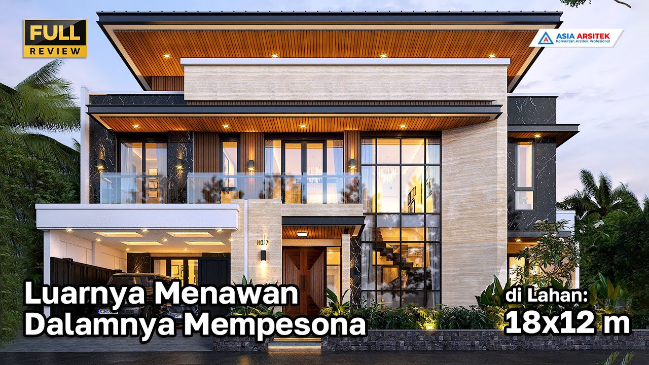Desain Rumah Minimalis Modern 2 Lantai Dengan Kolam Renang