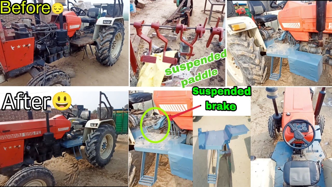 Swaraj 855 ke suspended clutch paddles and Flat pletform ka kam complete