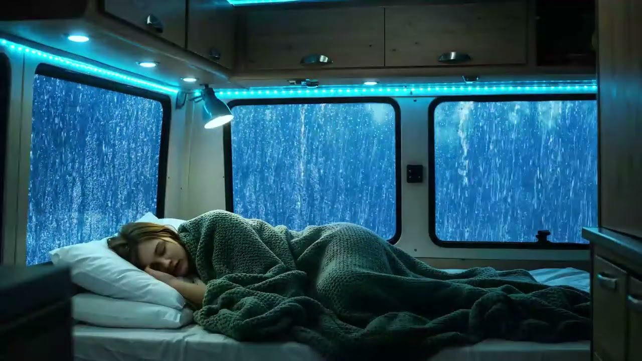 Rain Sounds for Sleep 🚗 Calm Car Rain to Relax Your Mind Quickly