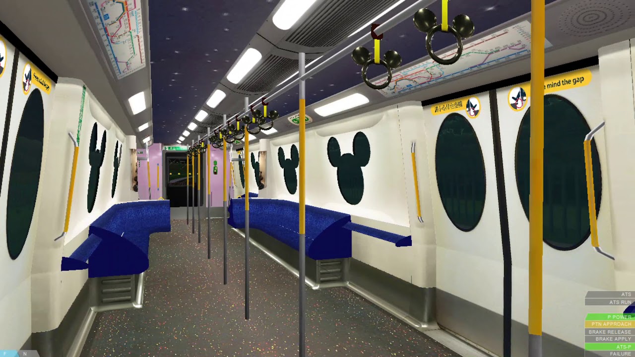 [Mickey M-Train] OpenBVE MTRC DRL M-Train from Disneyland Resort to Sunny Bay